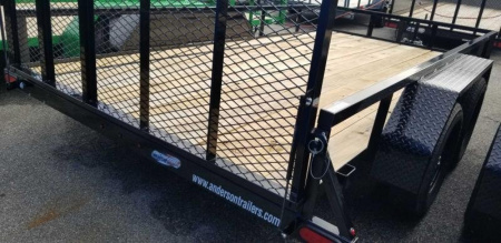 New 2023 Anderson Manufacturing LST 7X14TA Utility Trailer