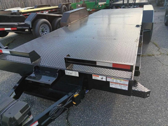 New 2024 Hawke Trailers 7X20TA 10K Standard Power Tilt Equipment Trailer