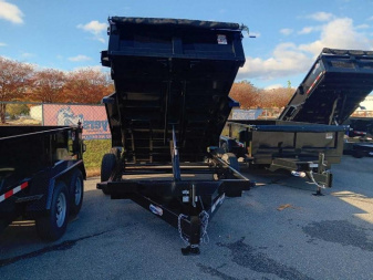 New 2024 Hawke Trailers 7X12TA 12K Low Profile Dump Trailer