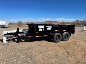 Used 7 x 12 Dump Trailer w/ 2' Sides RENTAL