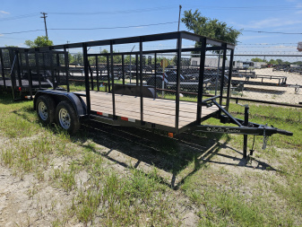 New 2025 Centex Trailers 82X16 RAISED SIDES Utility Trailer
