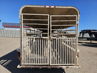 Used 1970 Hano 6'X24' Stock / Stock Combo Trailer