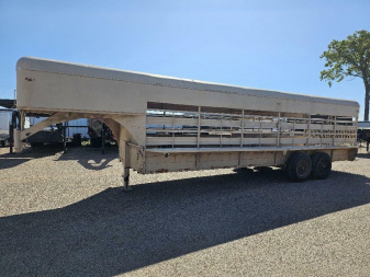 Used 1970 Hano 6'X24' Stock / Stock Combo Trailer