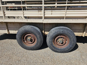 Used 1970 Hano 6'X24' Stock / Stock Combo Trailer