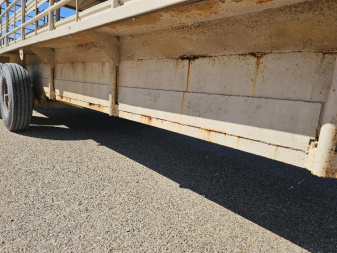 Used 1970 Hano 6'X24' Stock / Stock Combo Trailer