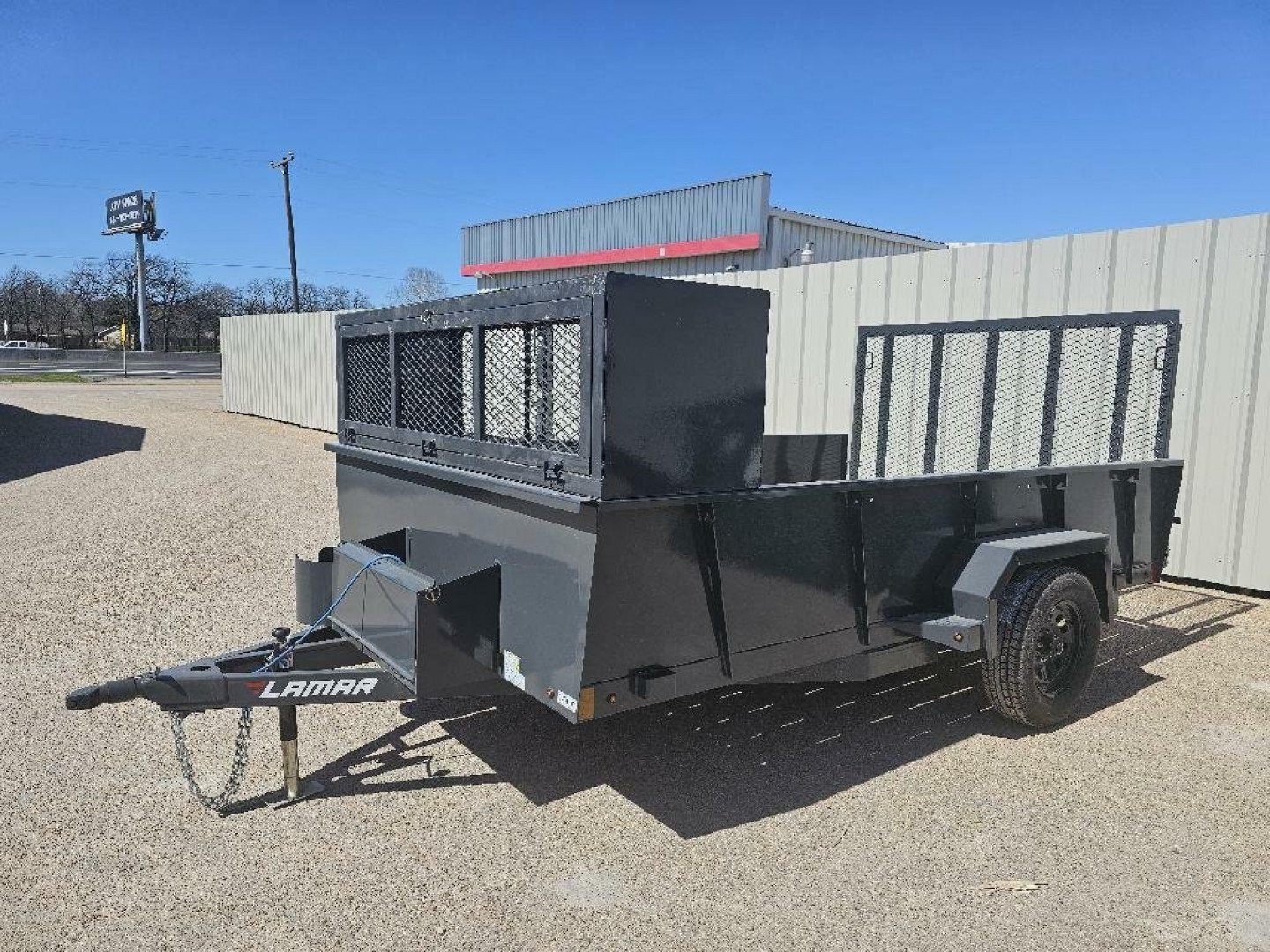 New 2024 LAMAR TRAILERS US - 3K Solid Side Utility 83X12 LS Landscape Trailer