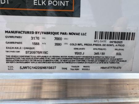 New 2025 H&H Trailers H8414TFTV Cargo / Enclosed Trailer