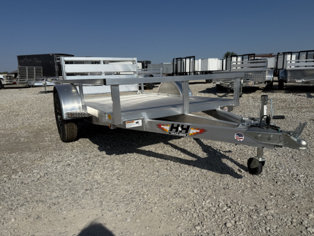 New 2026 H&H Aluminum 60”x8’ 3k Rail Side Utility Trailer