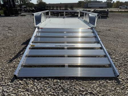 New 2026 H&H Aluminum 60”x8’ 3k Rail Side Utility Trailer