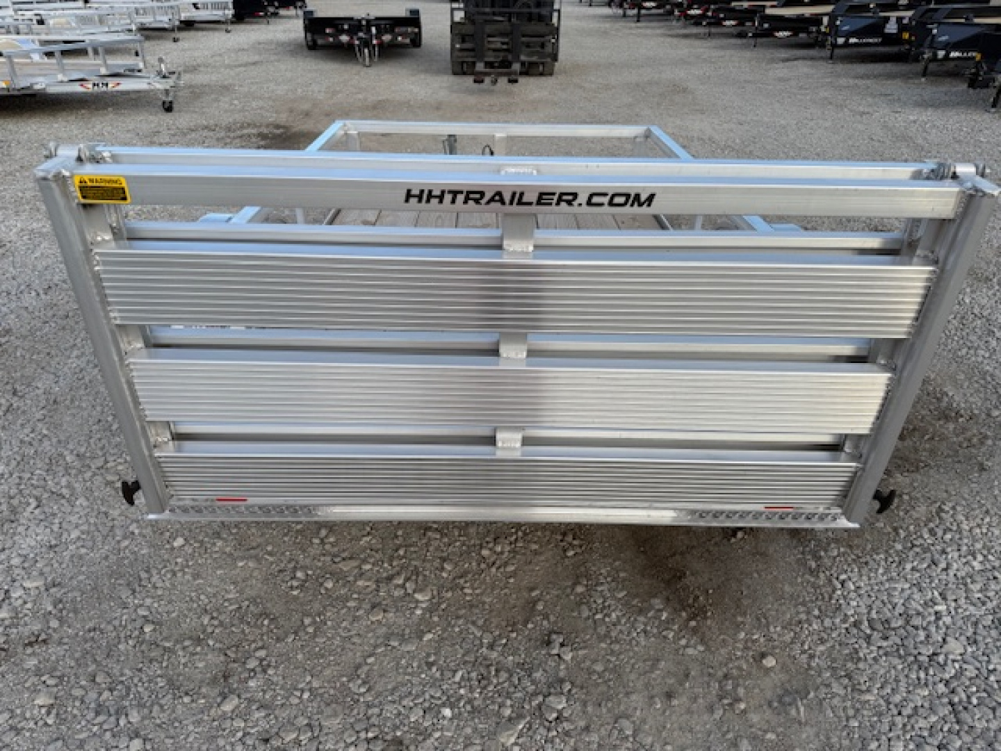 New 2026 H&H Aluminum 60”x8’ 3k Rail Side Utility Trailer