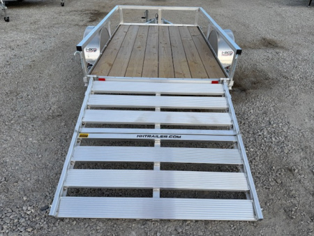 New 2026 H&H Aluminum 60”x8’ 3k Rail Side Utility Trailer