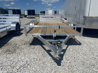 New 2025 H&H Aluminum 82 x14' 7k Rail Side Utility Trailer