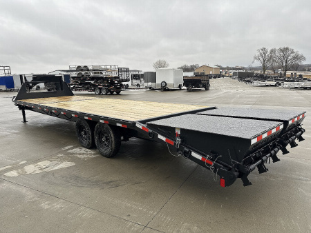 New 2025 Hillcrest 82"x20'+5' 24.9k Gooseneck Deckover Trailer