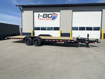 New 2025 H&H 82 x24' 14k Electric Tilt Speed Loader Car Hauler Trailer