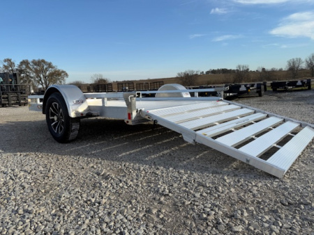 New 2026 H&H Aluminum 78"x10' 3k Low Side Utility Trailer