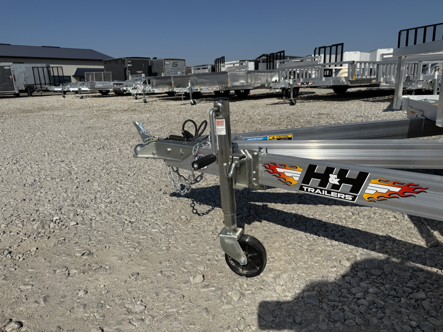 New 2026 H&H Aluminum 82"x12' 3k Utility Trailer