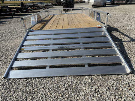 New 2026 H&H Aluminum 82"x12' 3k Utility Trailer