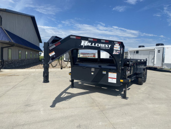 New 2025 Hillcrest 83 X16' 15.9k Gooseneck Dump Trailer
