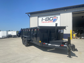 New 2025 Hillcrest 7'x16' 14k 40  Sides Dump Trailer