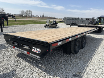 New 2025 H&H 102"x20' 14k Standard Duty Deckover Flatbed Trailer