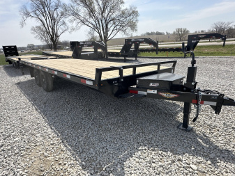 New 2025 H&H 102"x20' 14k Standard Duty Deckover Flatbed Trailer