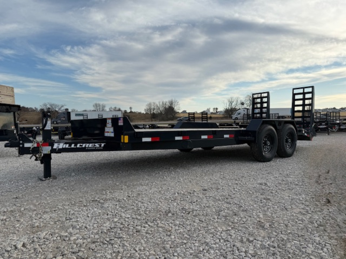 New 2025 Hillcrest Deep Charcoal 82"x18'+2' 16k Equipment Trailer