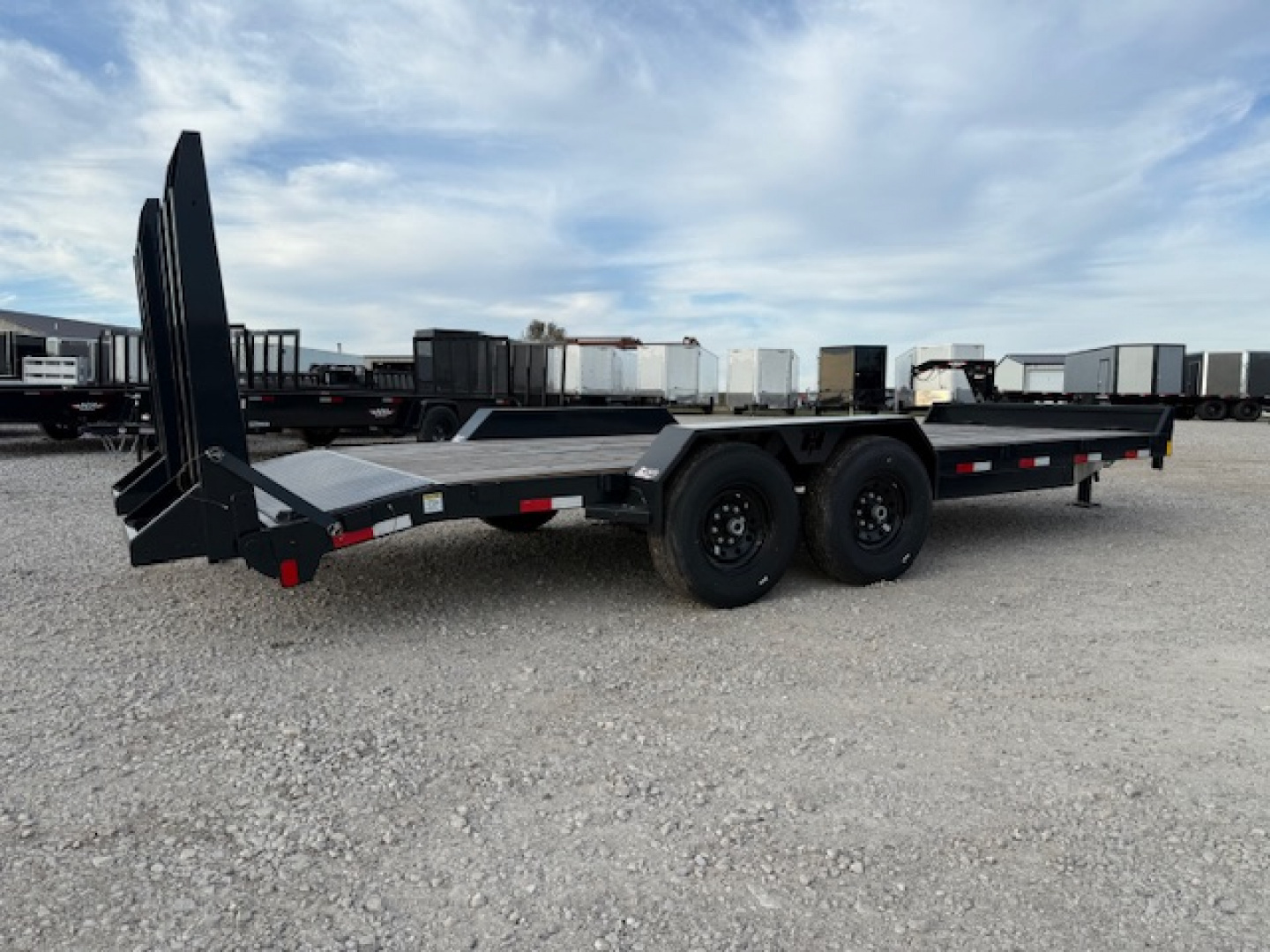New 2025 Hillcrest Deep Charcoal 82"x18'+2' 16k Equipment Trailer