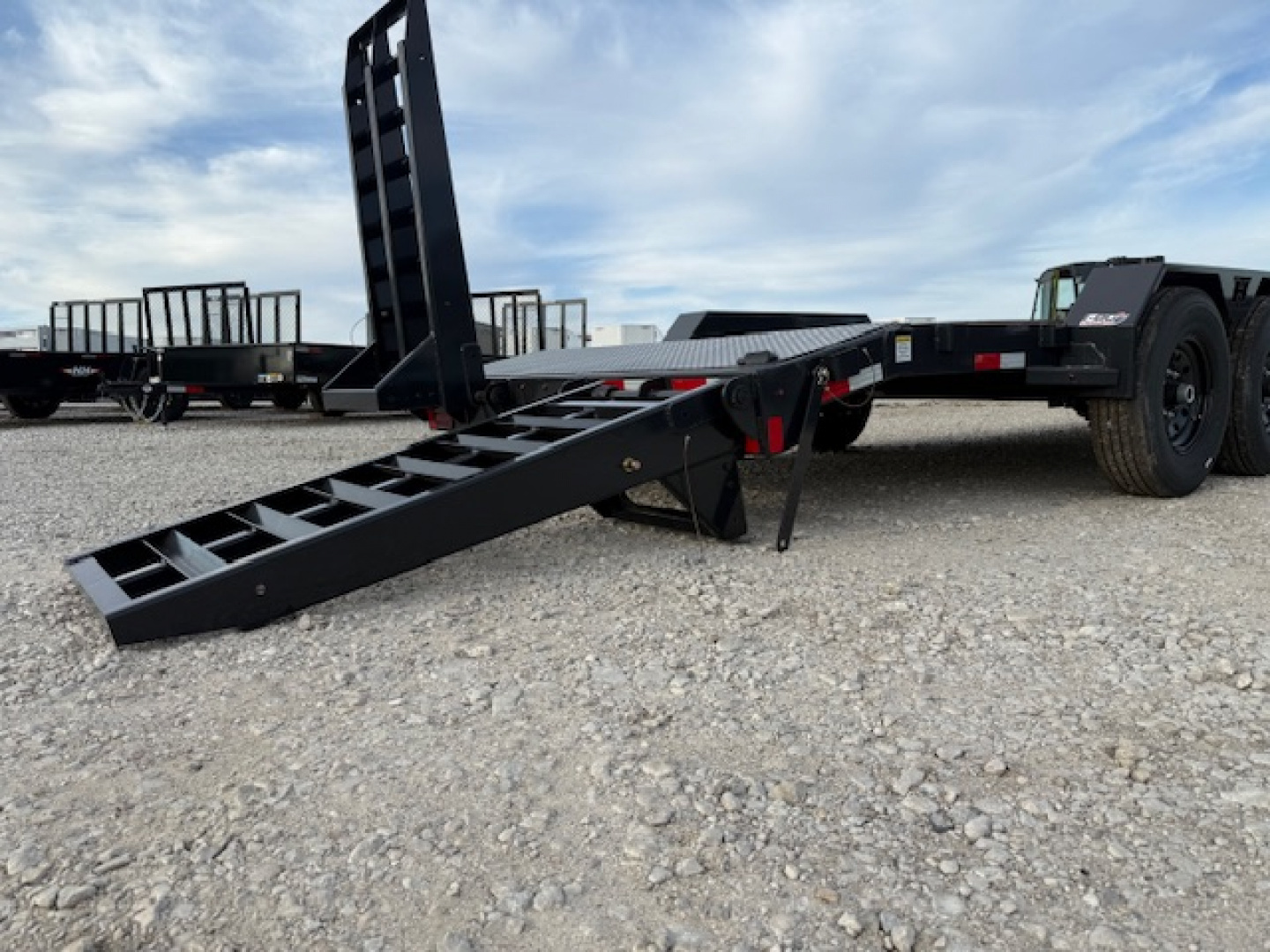 New 2025 Hillcrest Deep Charcoal 82"x18'+2' 16k Equipment Trailer