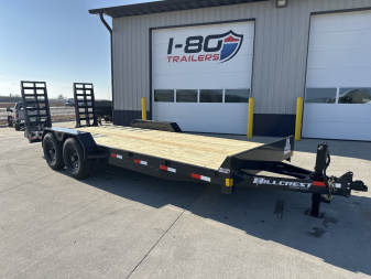 New 2025 Hillcrest 82 x18'+2' 16k Equipment Trailer