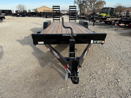 New 2026 H&H Black 82"x18'+2' 14k Industrial Equipment Trailer