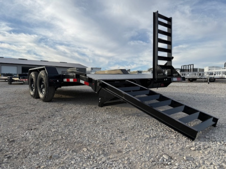 New 2026 H&H Black 82"x18'+2' 14k Industrial Equipment Trailer