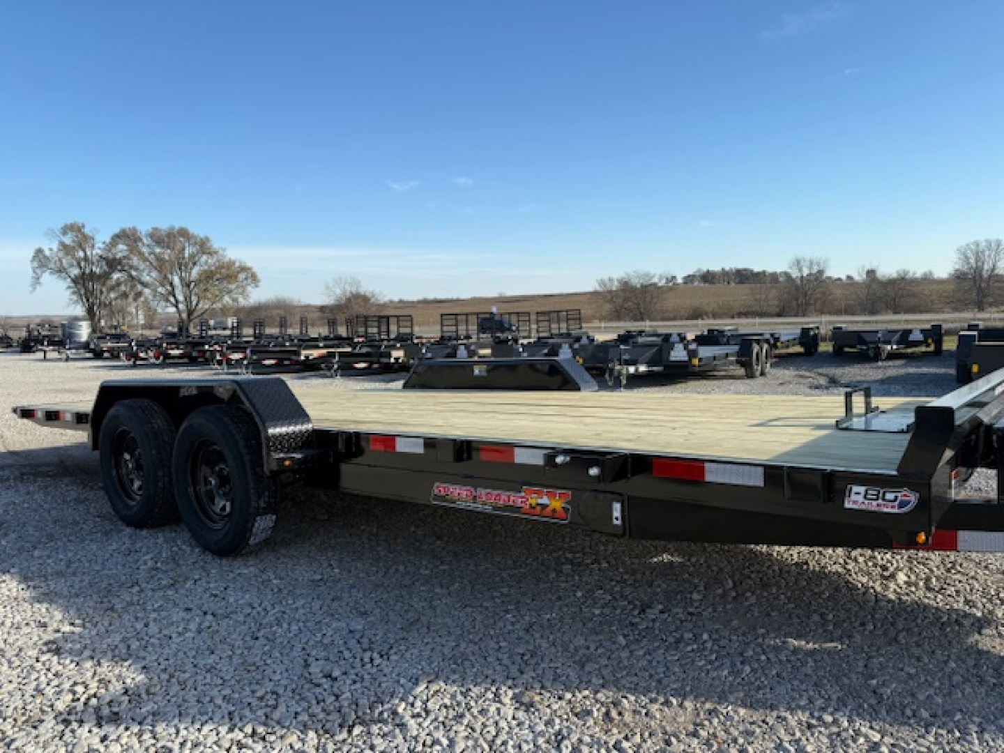 New 2026 H&H 82"x20' 7k Electric Tilt Speed Loader Car Hauler Trailer