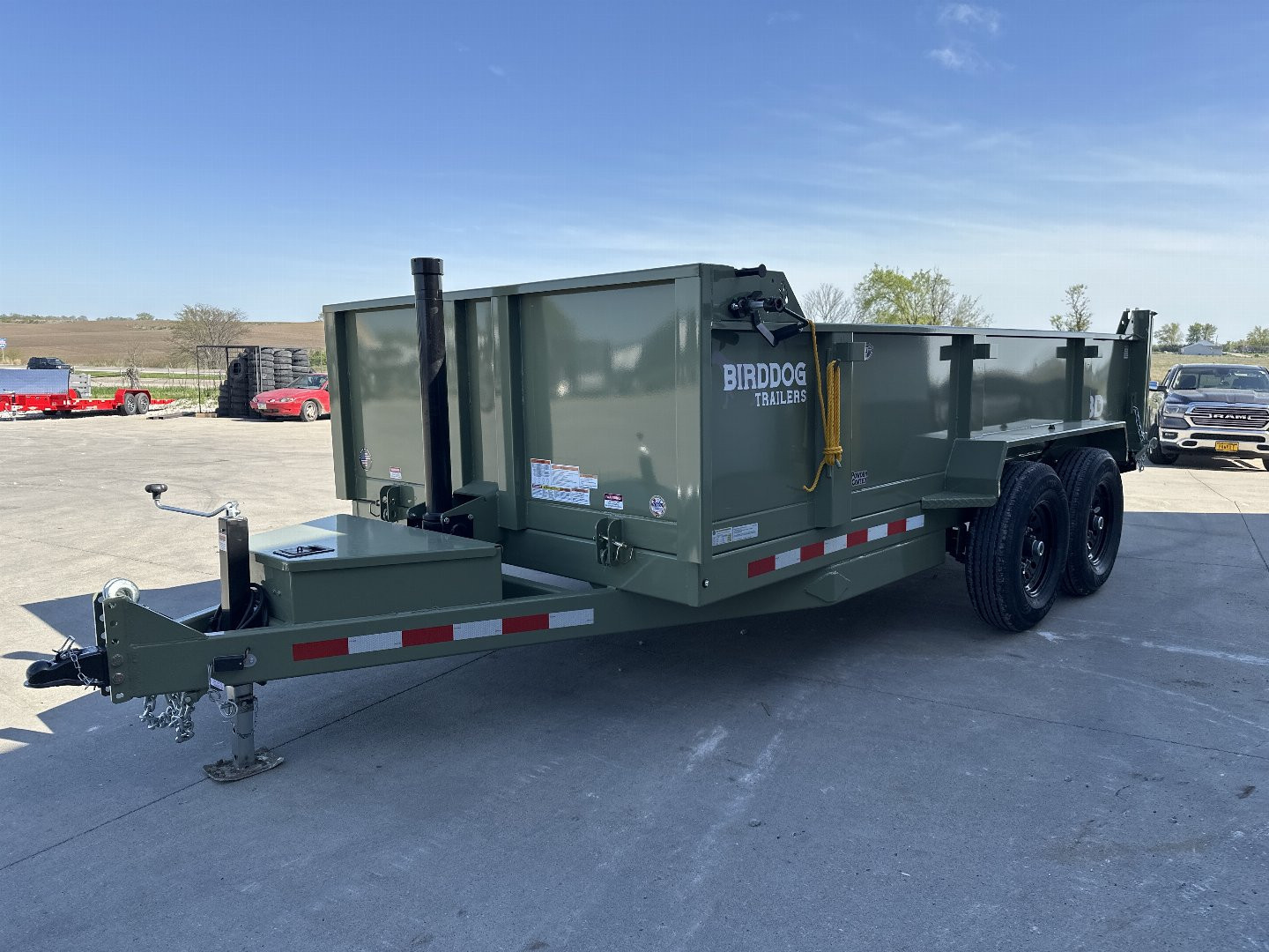 New 2025 Bird Dog 14ft 14k Telescopic Dump Trailer