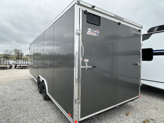 New 2025 Cross 8.5'x24' 10k Alpha Series Flat Top V-Nose Enclosed Cargo Trailer