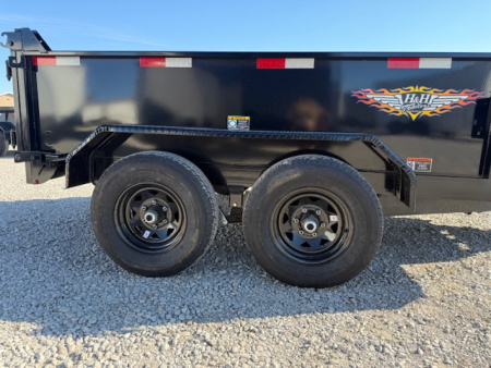 New 2026 H&H 76"x10' 10k Single Ram Dump Trailer