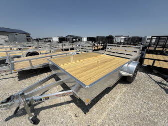 New 2025 H&H Aluminum 76 x12' 3k Solid Side Utility Trailer