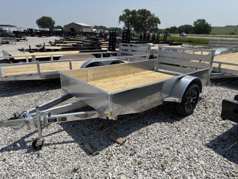 New 2025 H&H Aluminum 66 x10' 3k Solid Side Utility Trailer