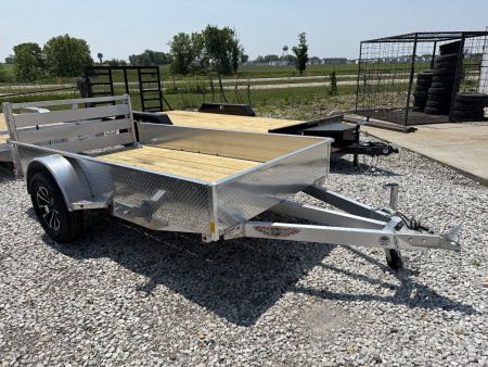 New 2025 H&H Aluminum 66"x10' 3k Solid Side Utility Trailer