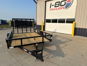 New 2025 H&H 76 x10' 3k Rail Side Utility Trailer