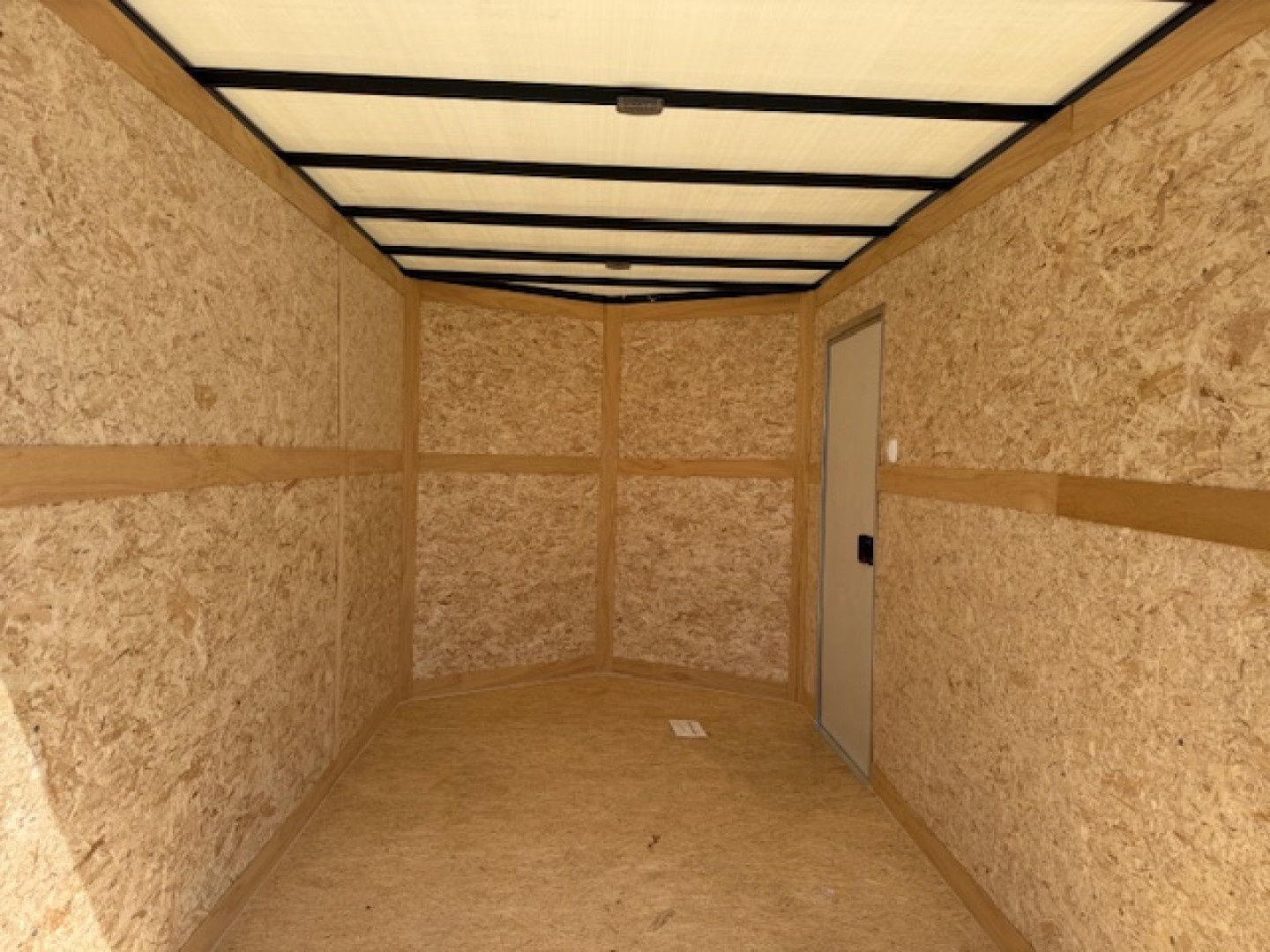 New 2026 Cross White 7'x12' 7k Alpha Flat Top V-Nose Enclosed Cargo Trailer