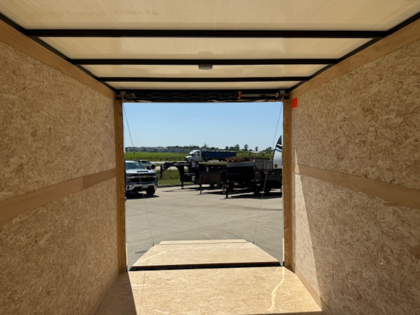 New 2026 Cross White 7'x12' 7k Alpha Flat Top V-Nose Enclosed Cargo Trailer