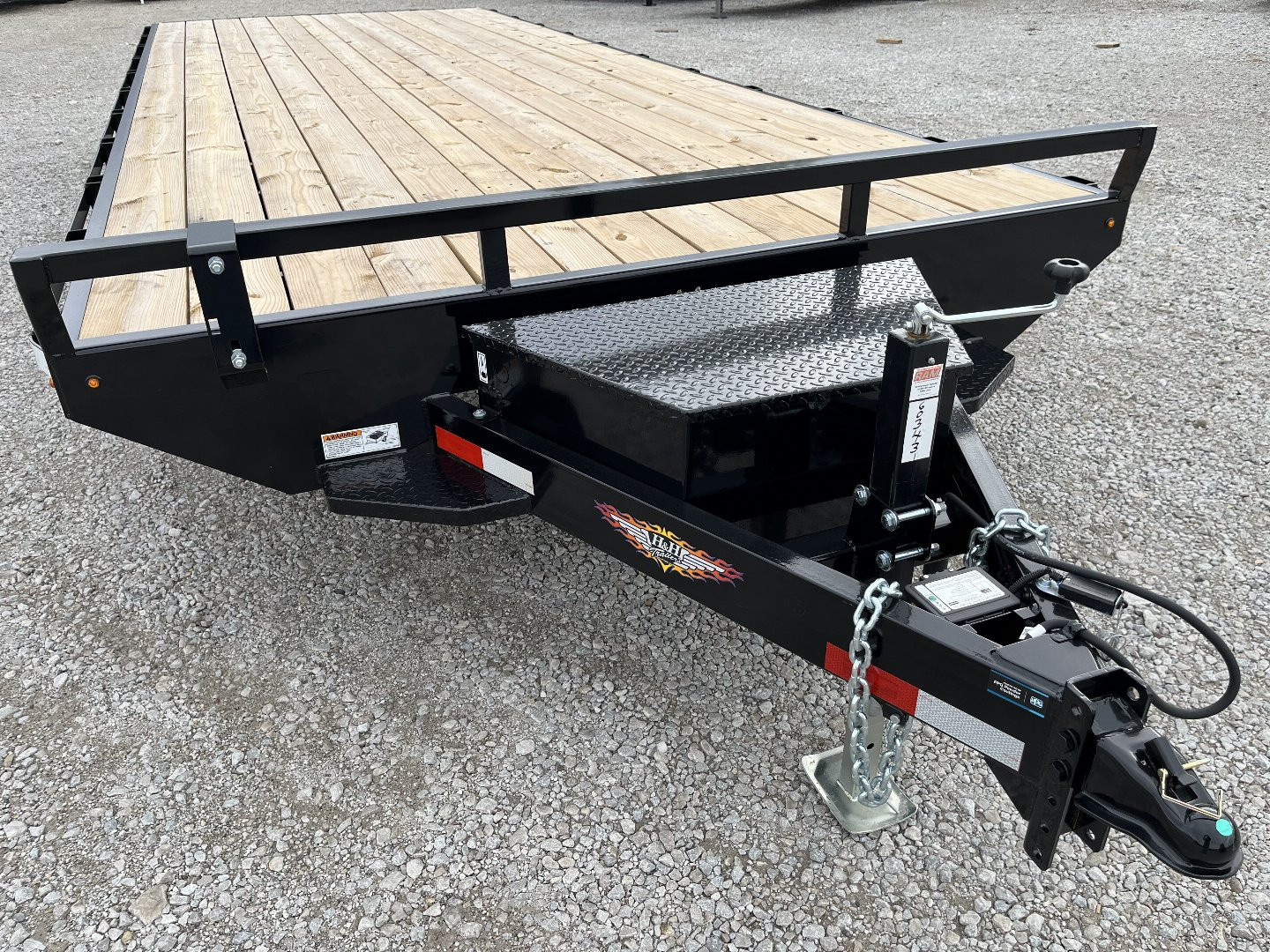 New 2025 H&H 102"x24' 14k Standard Duty Bumper Pull Deckover Trailer