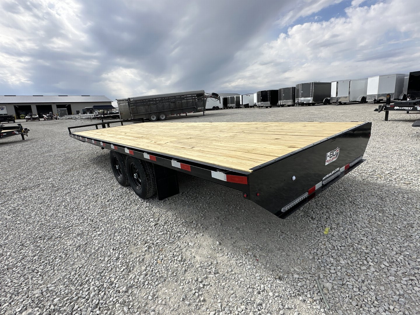 New 2025 H&H 102"x24' 14k Standard Duty Bumper Pull Deckover Trailer