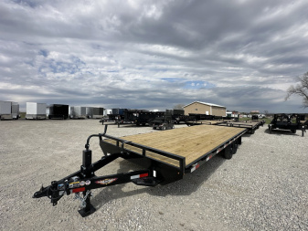 New 2025 H&H 102"x24' 14k Standard Duty Bumper Pull Deckover Trailer