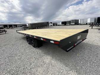 New 2025 H&H 102"x24' 14k Standard Duty Bumper Pull Deckover Trailer