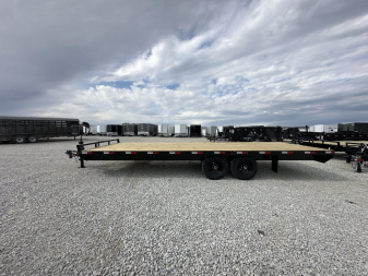 New 2025 H&H 102"x24' 14k Standard Duty Bumper Pull Deckover Trailer