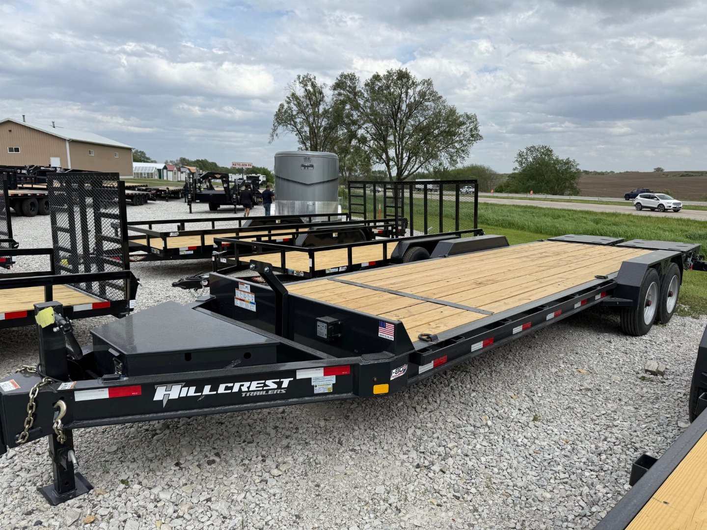 New 2025 Hillcrest Trailers 83"x21'+3' 17.6k I-Beam Equipment Trailer