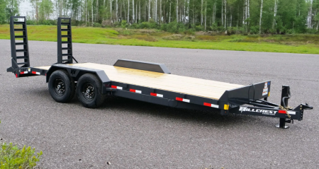 New 2025 Hillcrest 82"x18'+2' 16k Equipment Trailer