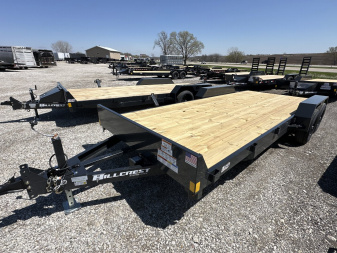 New 2025 Hillcrest 82"x18'+2' 10k Car Hauler Trailer