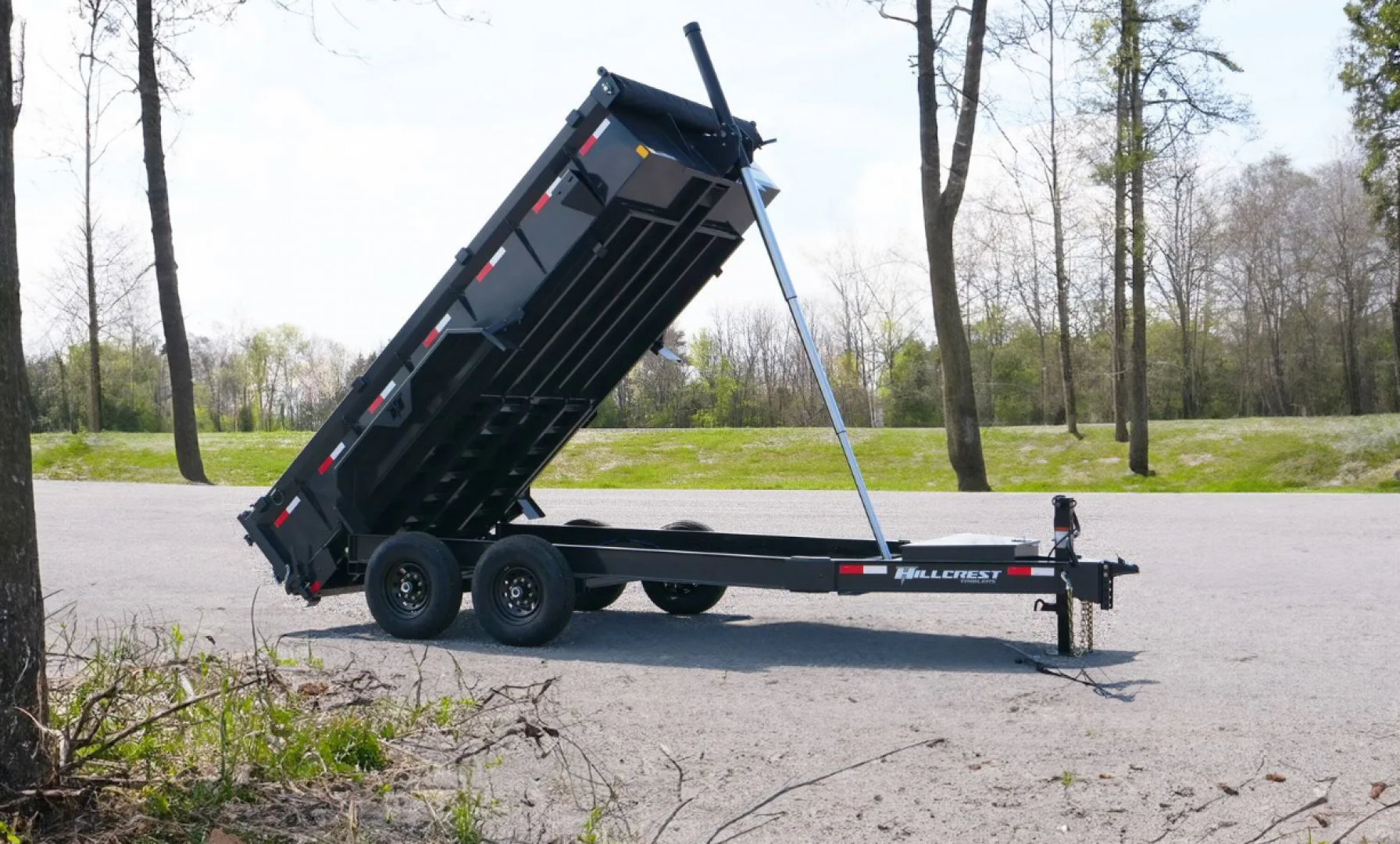 New 2025 Hillcrest 7'x14' 14k Dump Trailer